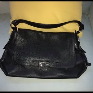 Salvatore Ferragamo Pebble Leather Hand bag purse
